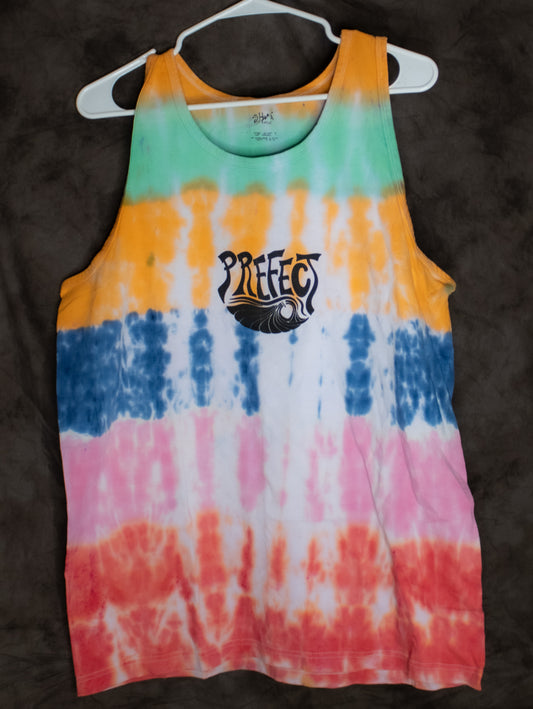 Prefect Wave Logo Tie Dye Tank- Large