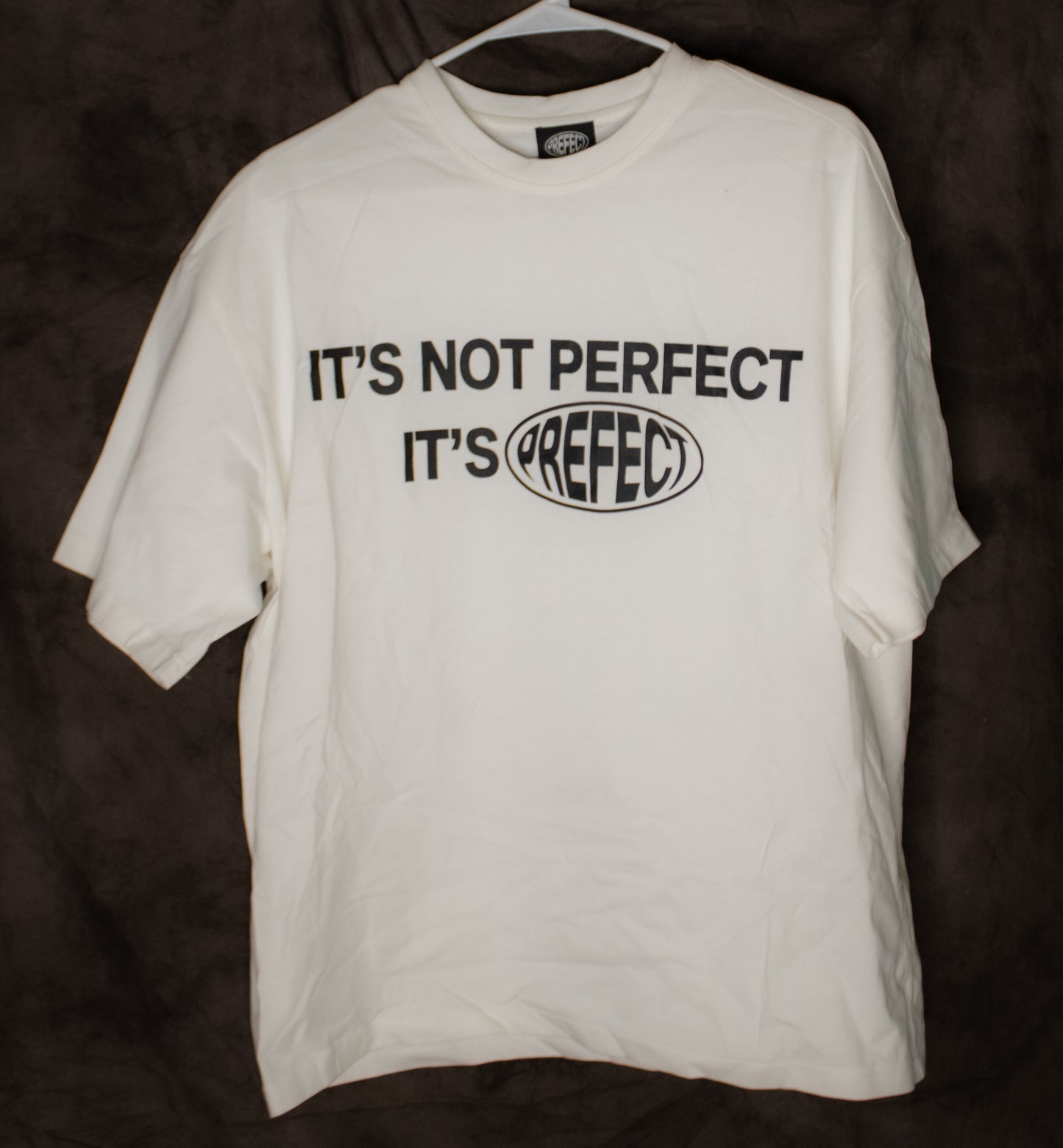 Not Perfect White T-shirt- Small